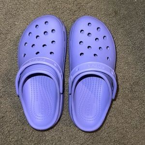 Crocs • Big Kids Size 4 Platform Crush Clog • Digital Violet Purple